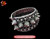 Tribal Silver Cuff Bracelet Chinese Ethnic Hmong Miao Jewelry #220 Unique Handmade