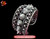 Tribal Silver Cuff Bracelet Chinese Ethnic Hmong Miao Jewelry #220 Unique Handmade