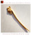 Luxury Solid Mahogany Hair Accessories Stick Pin 100% Hand Carved Wood Art #135