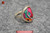 100% Handcrafted Antique Embroidery Women Silver Ring One Of A Kind Boho Statement Adjustable Ring #110
