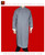 100% Cotton Grey Kung Fu Martial Arts Tai Chi Long Coat Robe XS-XL or Tailor Custom Made