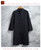 Trendy Handmade Mens Linen Cotton Mandarin Collar Winter Overcoat #104