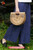 Handmade Casual Modern Long Pants for Women Wide Legged High Waist made from a Cotton Linen Blend in Navy Blue One Piece Only 106 Handmade Casual Modern Long Pants for Women Wide Legged High Waist made from a Cotton Linen Blend in Navy Blue One Piece Only 106