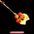 Silk Velvet Cherry Hairpin Ronghua Style Handmade #109