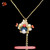 Warrior Muse Peking Opera Necklace Handwoven with Freshwater Pearls #102