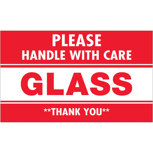 3 X 5 BC WHT PRT-HWC GLASS5C/RL-9356 - RL