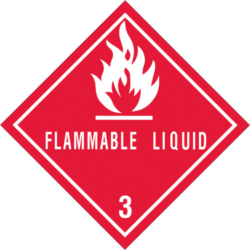 4 X 4 BC RED PRT-FLAMMABLE5C/RL-9309 - RL