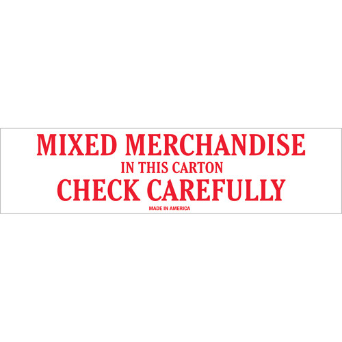 Printed Label | MIXED MERCH | 2 X 6 - RL