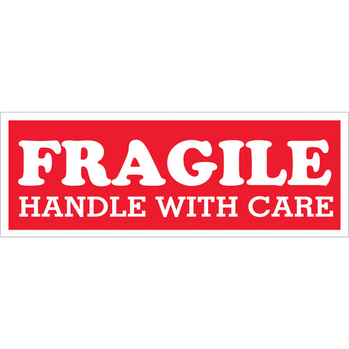 1-1/2 X 4 FRAGIL SCL-203 5C/RLPRT-FRAGILE HANDLE WITH CARE-9813 - RL
