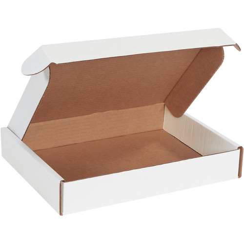 200#B White Tuck Mailer with Flaps | 12-1/8 X 9-1/4 X 2 | Oyster - BD
