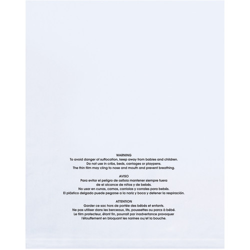 Suffocation Warning Bags | 8 X 10 | SUFFOCATION WARNING - CA