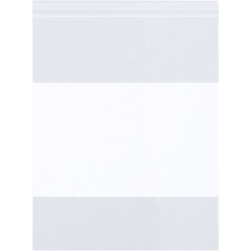 White Block Reclosable Poly Bags - 4 Mil | 2 X 3 | White - CA