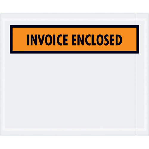 Packing List Envelope | 4-1/2 X 5-1/2 | Invoice Enclosed | Top - CA