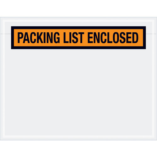 Packing List Envelope | 7-1/2 X 5-1/2 | PL-Enclosed Top - CA