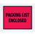 Packing List Envelope | 7 X 5-1/2 | Red | PL-Enclosed Full - CA