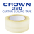 Crown 320 | 2mil Acrylic Carton Sealing Tape | Hand Length | 2" - CA