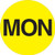 1"CIR YEL FLOR PRT-MON 5C/RL-124763 - RL