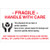 4 X 6 BC WHT PRT-FRAGILE HWC5C/RL-11166 - RL