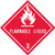 4 X 4 BC RED PRT-FLAMMABLE5C/RL-9309 - RL