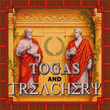 Boxed set version of the Roman Toga mystery party game