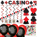 Casino murder mystery game decor kit. 