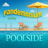 The boxed set for the Pandemonium at the Poolside mystery game. 