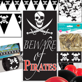 Pirate mystery party decor kit