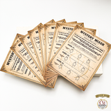 Investigator Cards for a Mystery Mixer Game