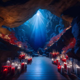 Superhero mystery party setting  - inside Mount Super. 