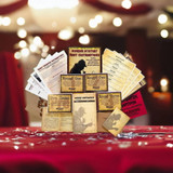 An example party pack kit for a My Mystery Party game including Abby Manor Masquerade Ball. 
