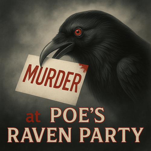 Murder at the Poe\\\'s Raven Party - an instantly downloadable Gothic dinner murder mystery party.