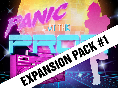 Panic at the Prom Expansion pack #1 - a mystery party game extension pack adding 6 character roles. 