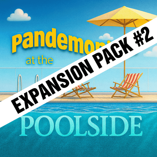 Pandemonium at the Poolside mystery party game expansion pack #2.  Pandemonium at the Poolside mystery party game expansion pack #2.