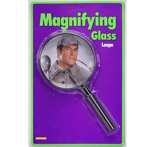 Jumbo Magnifying Glass for a mystery party prop. This is great for the Echo Spy Academy mystery party game. 