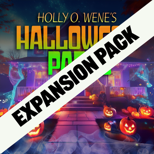 Expansion pack for a kid\'s Halloween mystery party game.