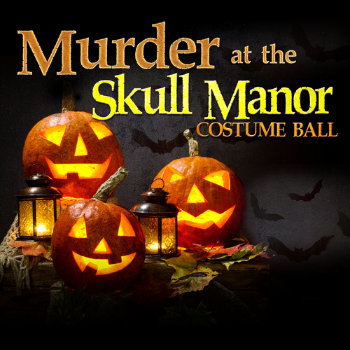 Murder at the Skull Manor mystery party game by My Mystery Party. 