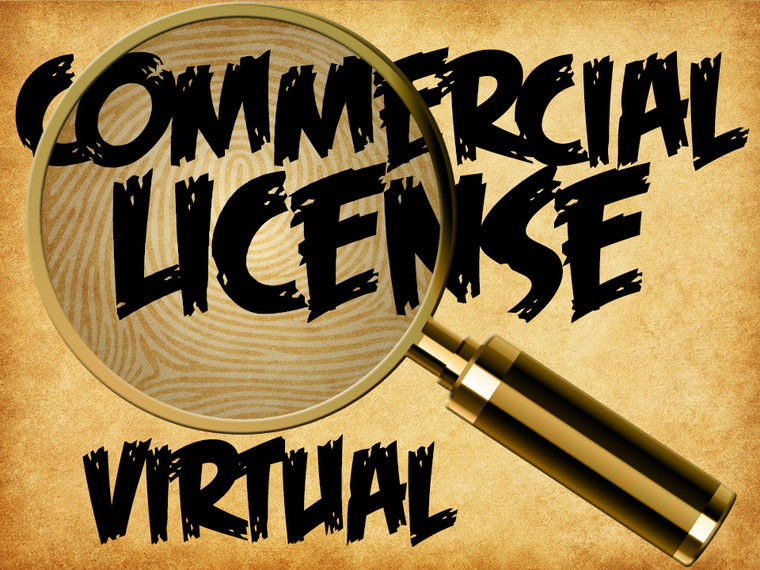 Virtual use commercial license agreement for mystery parties