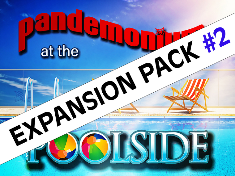Pandemonium at the Poolside mystery party game expansion pack #2. 