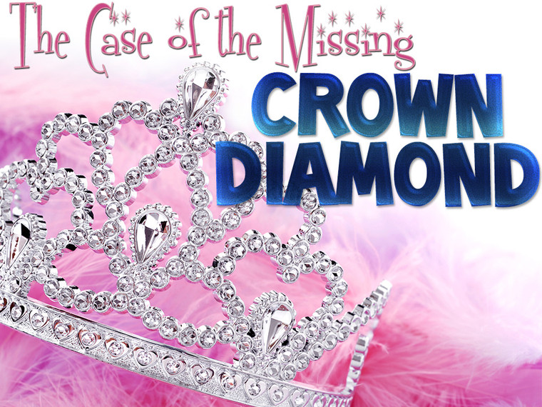 Crown Diamond mystery party game for kids