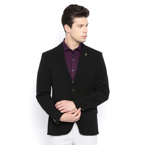 Single-Breasted Black Blazer
