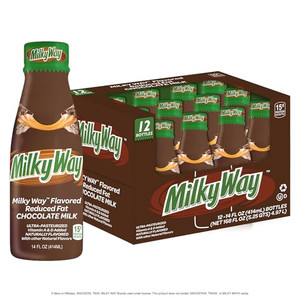 MilkyWay™ Chocolate Milk - Packed with the flavors of creamy caramel, smooth nougat and rich milk chocolate. Pack of 12, 14 oz Bottles