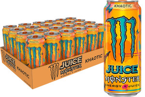 Monster Energy Juice Monster, Energy + Juice, Khaotic, 16 Ounce | Pack of 24