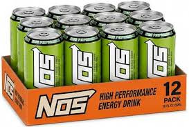 Nos High Performance Energy Drink, Sonic Sour, 16 Oz Can (Pack of 12)