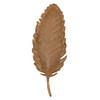 LEAF DECORATIVE PLATE GOLD 40X13CM