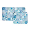 KH BLUE PATCH 2 PCS BATH MAT (60X100 CM + 50X60