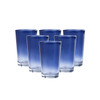 EMS F?RUZE ALANYA COFFEE SIDE GLASS BLUE 6 PCS