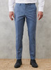 SLIM FIT TROUSERS SIDE POCKET ELASTIC WAIST BLUE