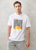 BOXY FIT TSHIRT PRINTED WHITE