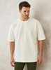 OVERSIZE FIT SWEATSHIRT CREW NECK WHITE