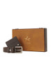 STANDART FIT BELT-CARD WALLET SET BROWN